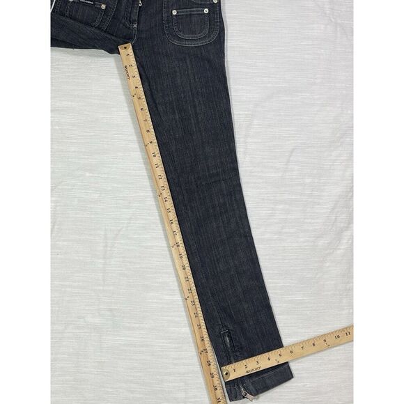 Dolce & Gabbana Skinny Ankle Zip Low Rise Jeans Black Gray Women’s 38 IT 28x31” - Picture 2 of 13